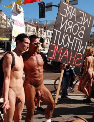men stripped naked