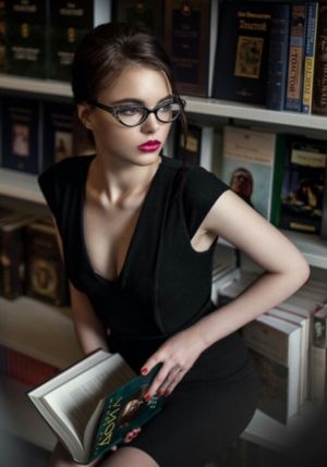 sexy girl with glasses